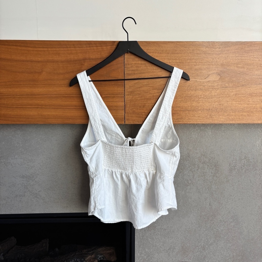 Free People Mika Tank Top in White, Size L - Picture 10 of 13